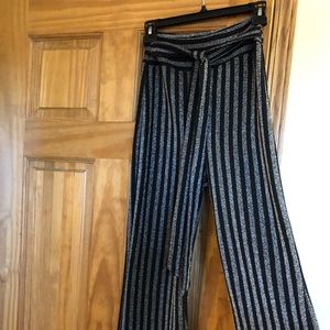 Sparkly striped pants
